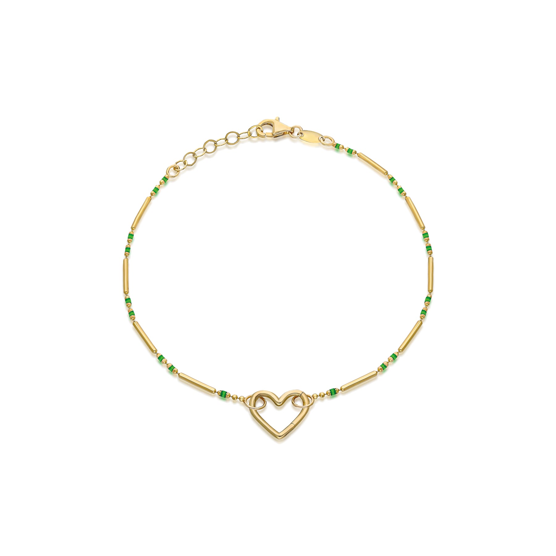 Wishful Green Charm Bracelet