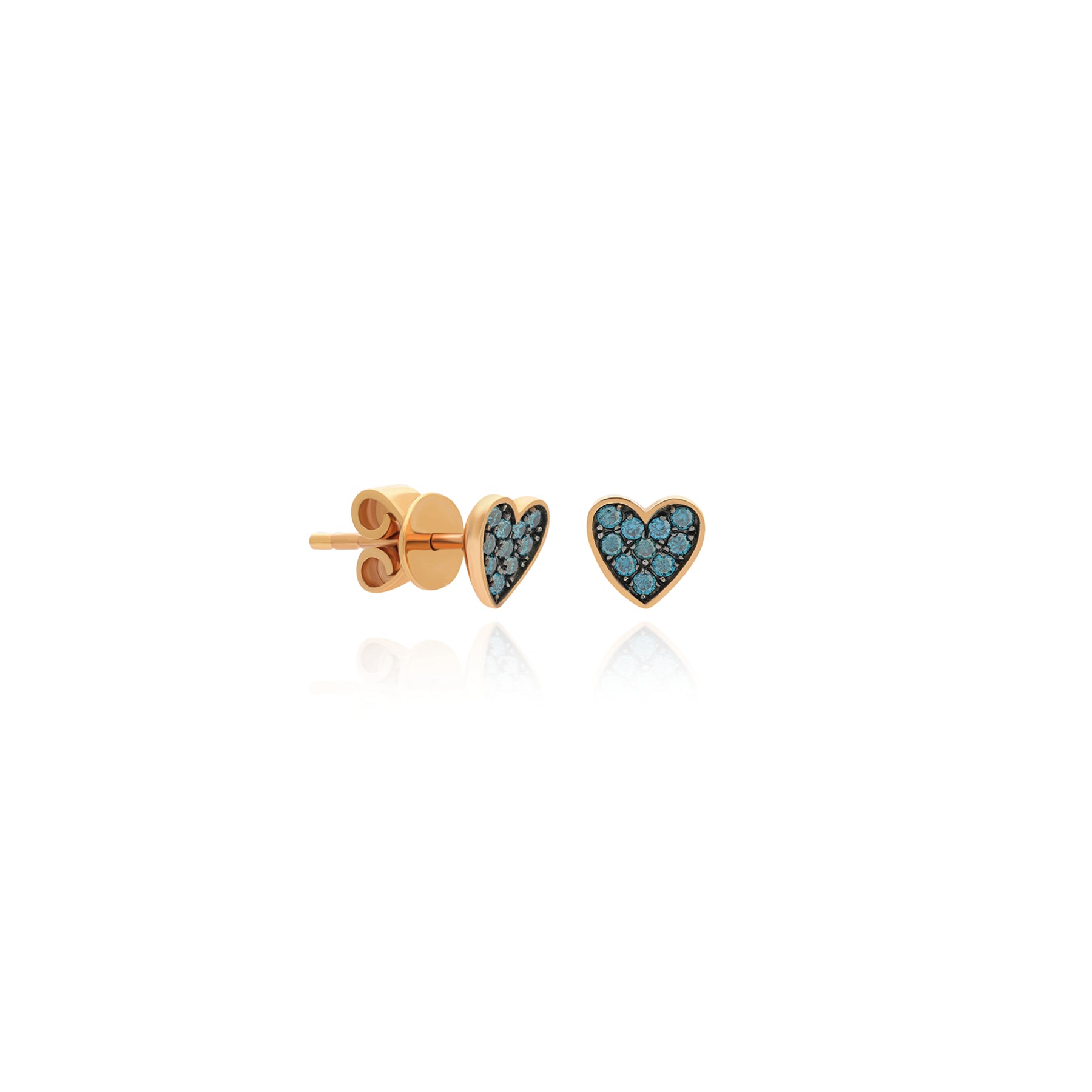 Blue Heart Earring