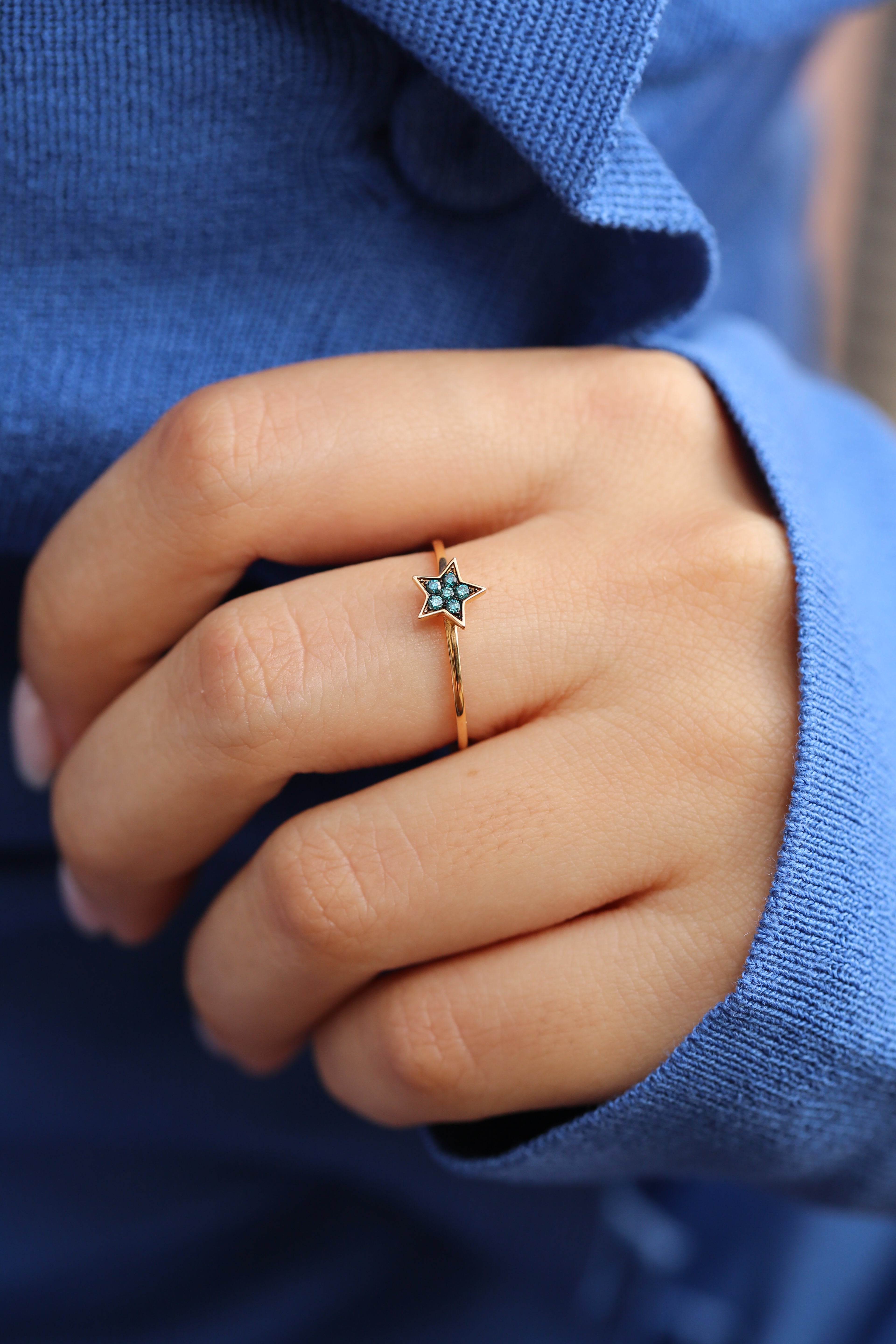 Blue Star Ring