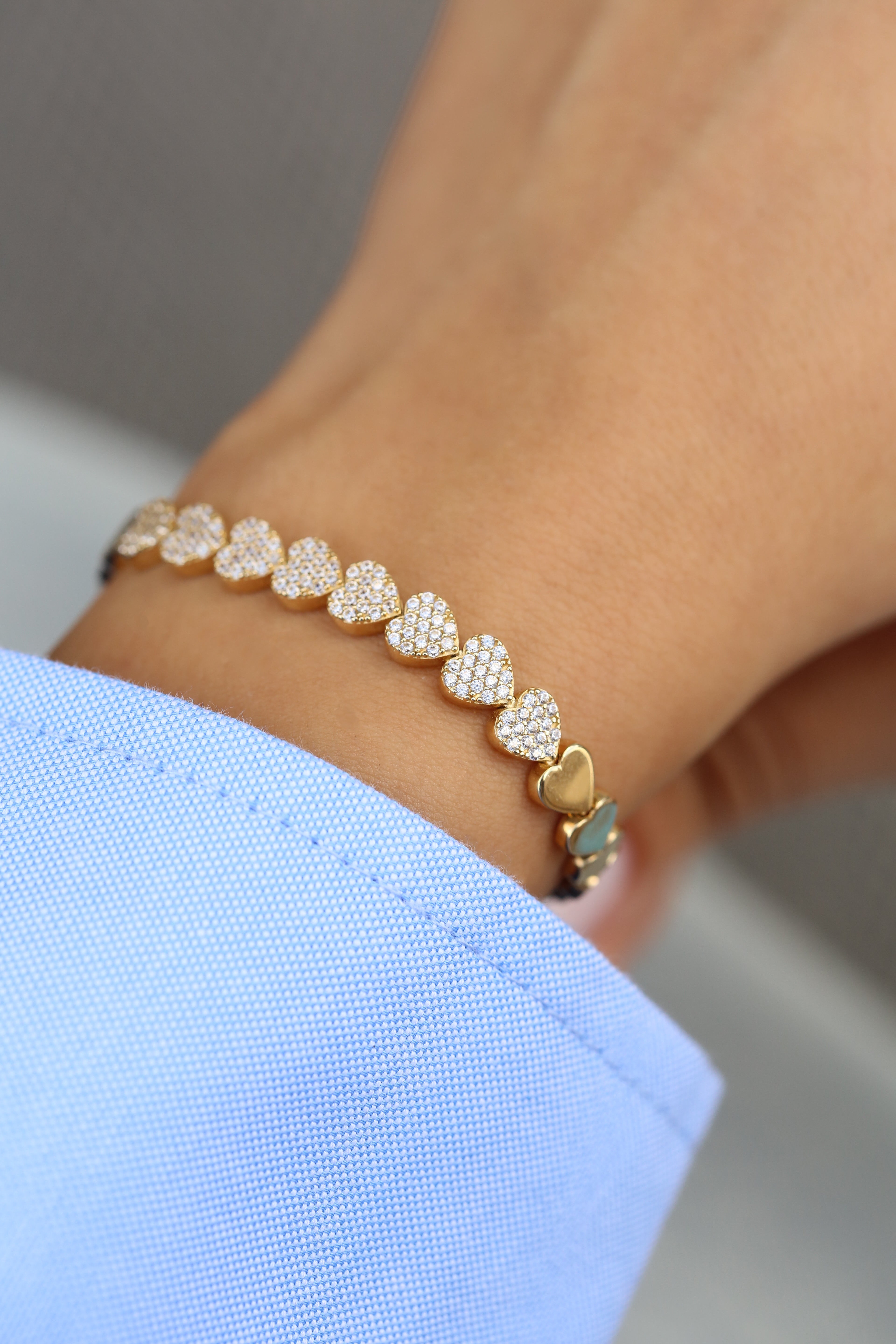 Serial Heart Bracelet