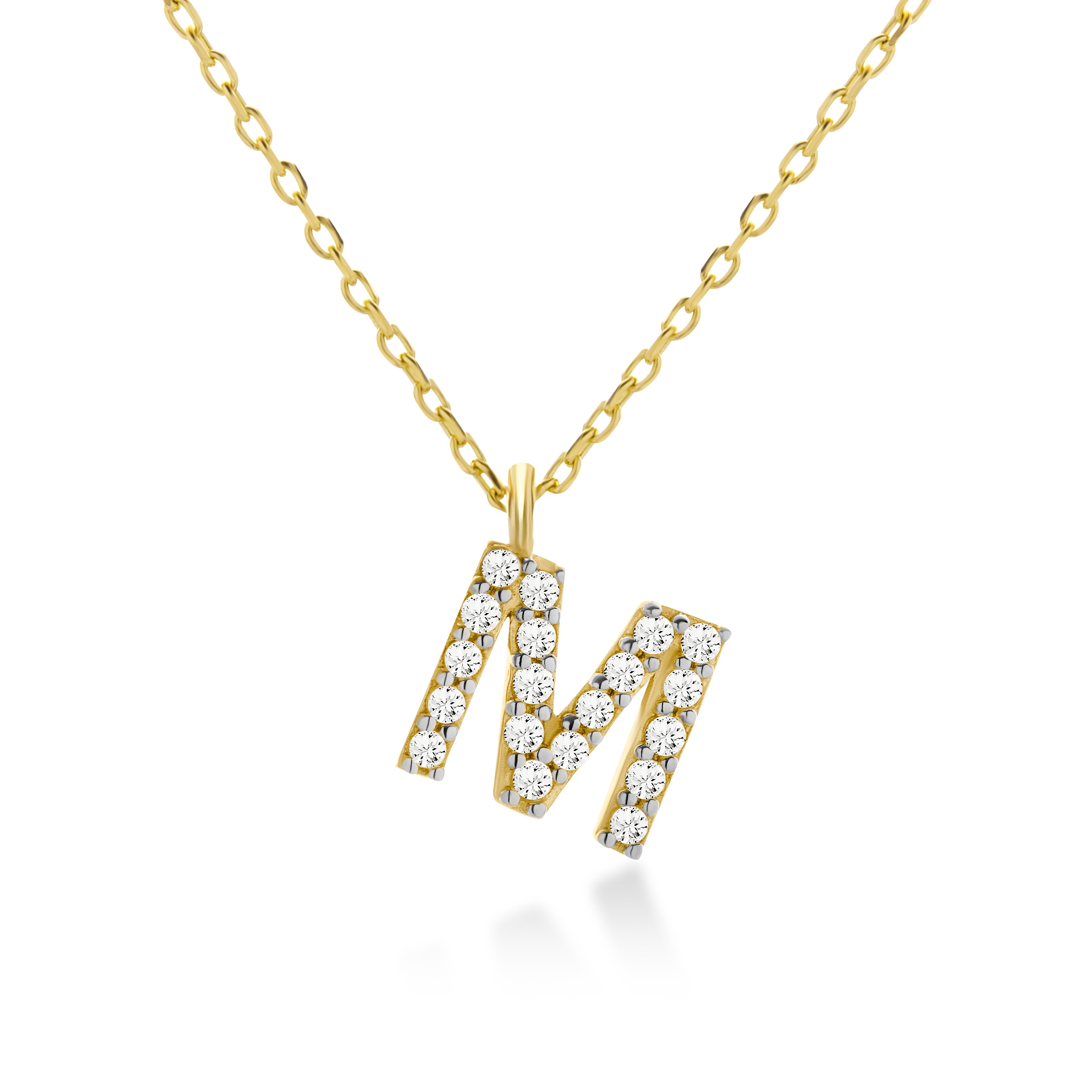 M Letter Necklace