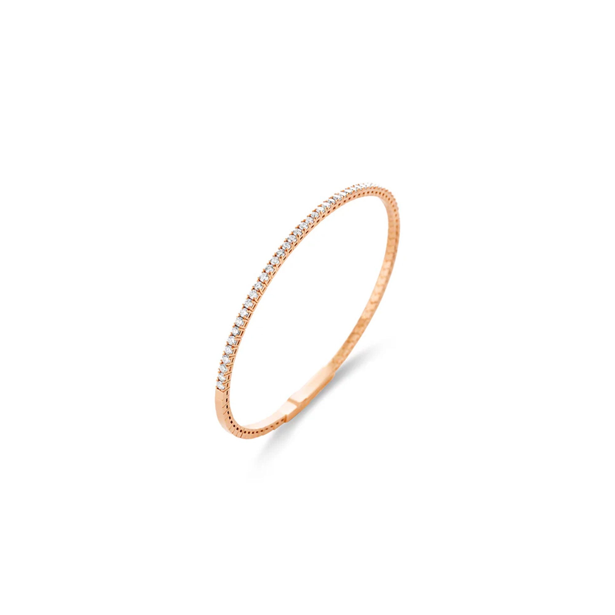 Eternity Rose Gold Diamond Bracelet