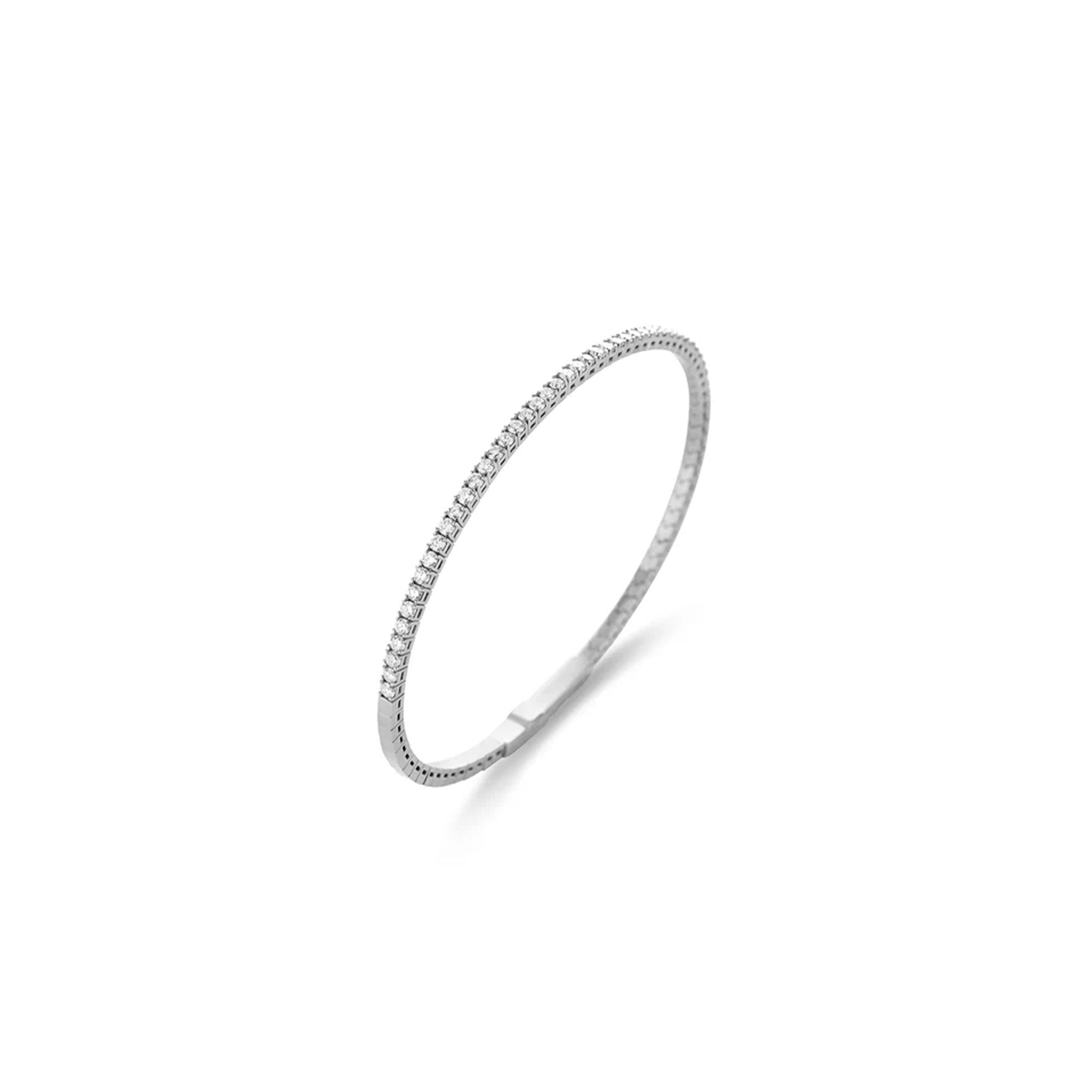 Eternity White Gold Diamond Bracelet