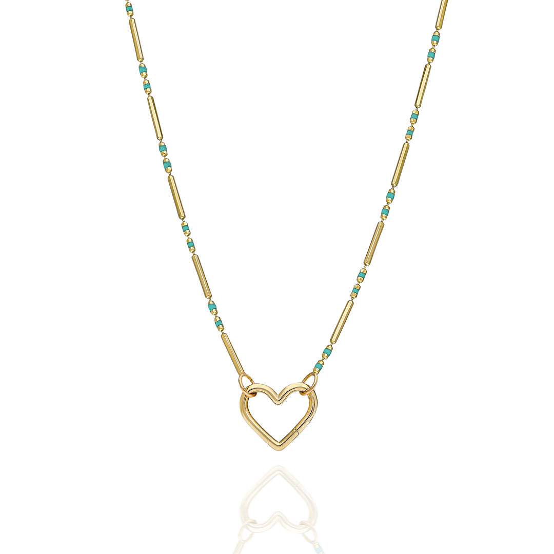 Wishful Turquoise Charm Necklace