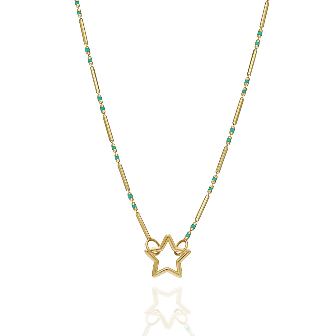 Wishful Turquoise Charm Kolye