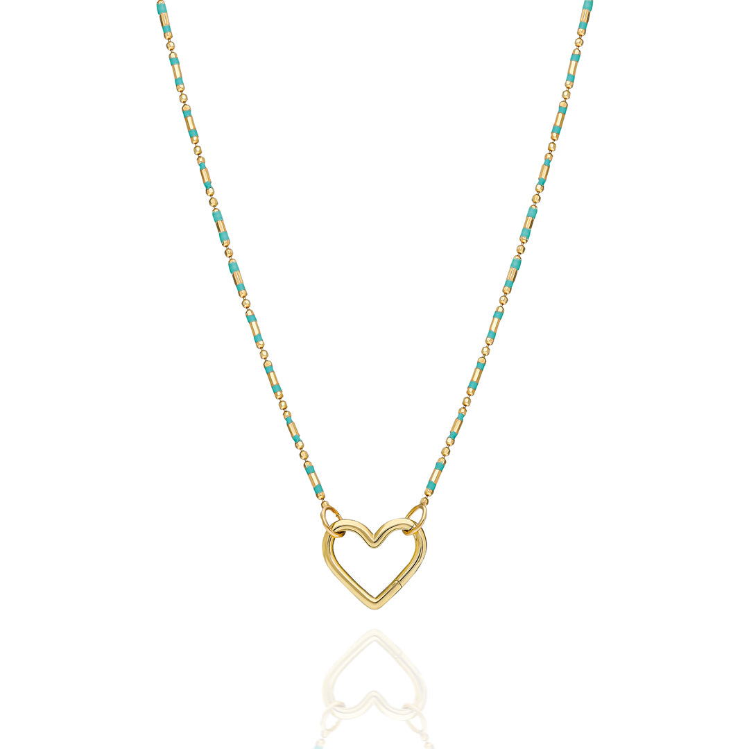 Wishful Turquoise Charm Necklace