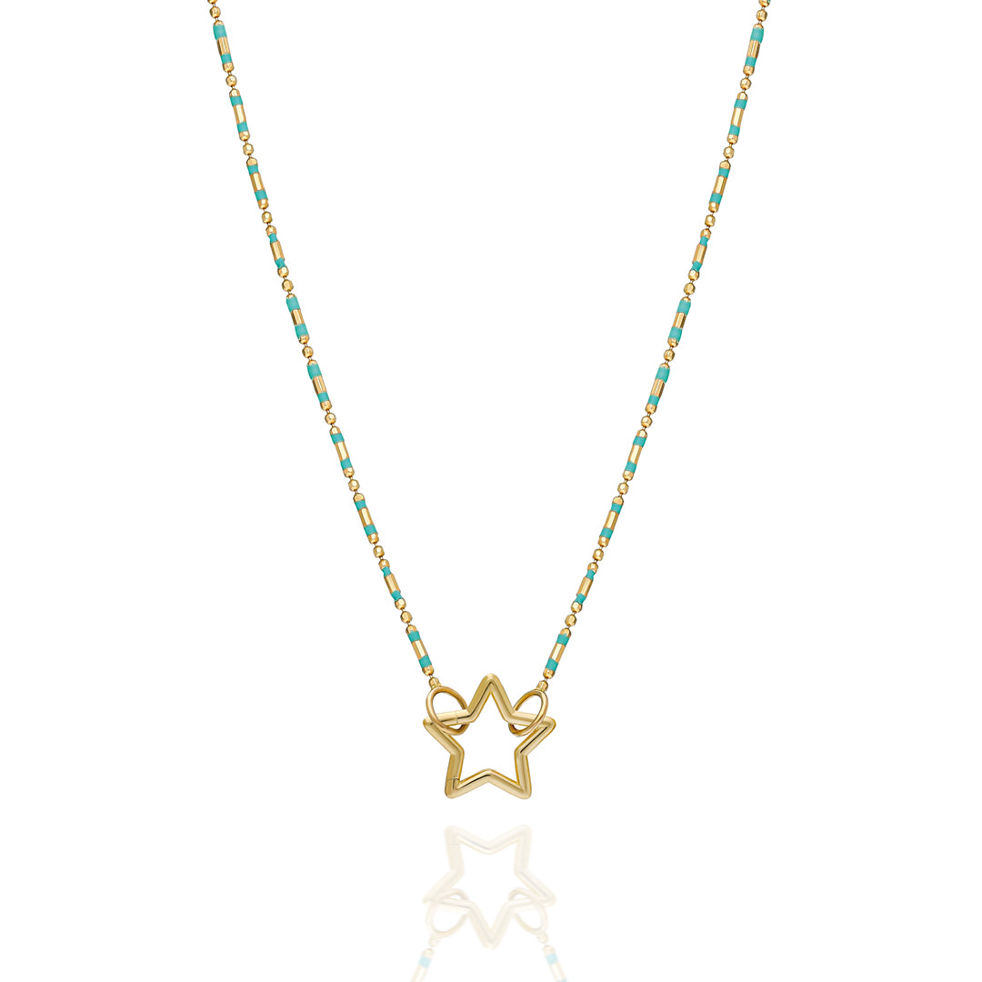 Wishful Turquoise Charm Kolye