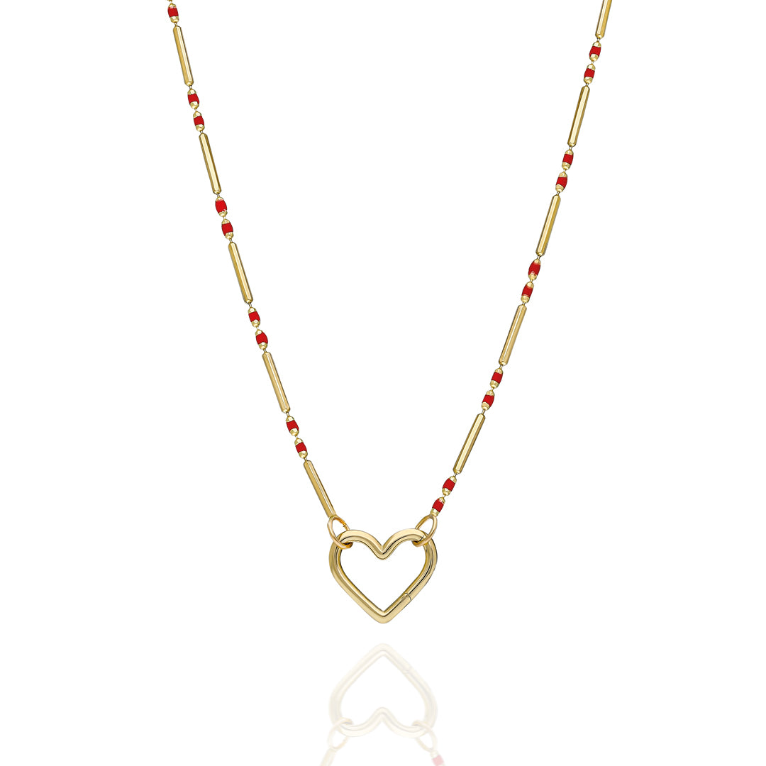 Wishful Red Charm Necklace