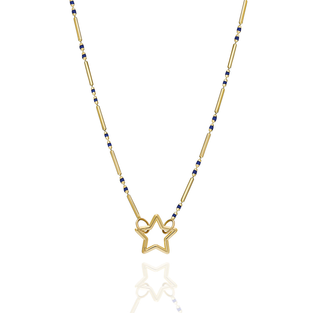 Wishful Dark Blue Charm Kolye